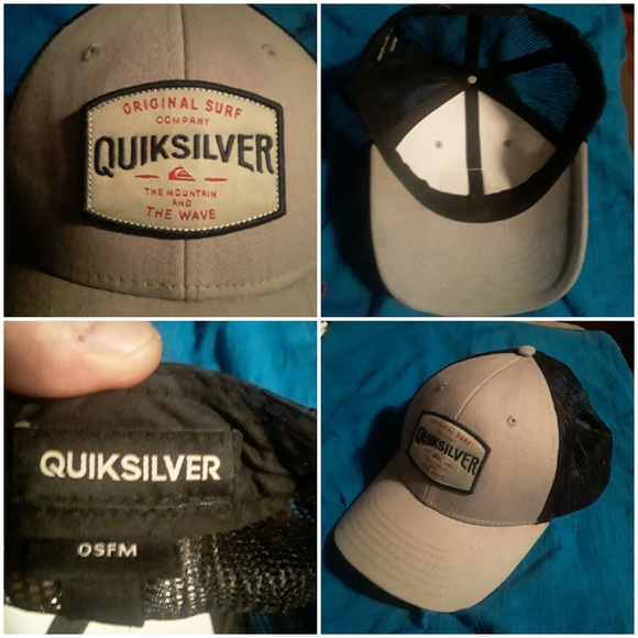 Quicksilver Unisex Snap-Back Ball Cap/Hat - Picture 2 of 16